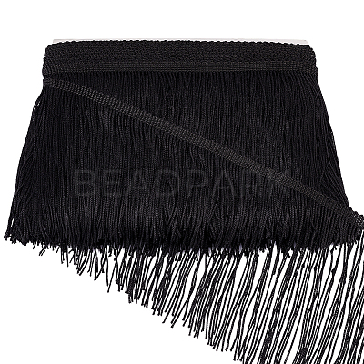 10 Yards Polyester Tassel Ribbon OCOR-WH0078-133-1