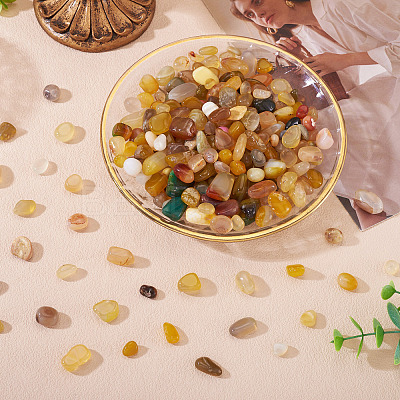250G Dyed & Heated Natural Agate Beads G-TA0002-73G-1