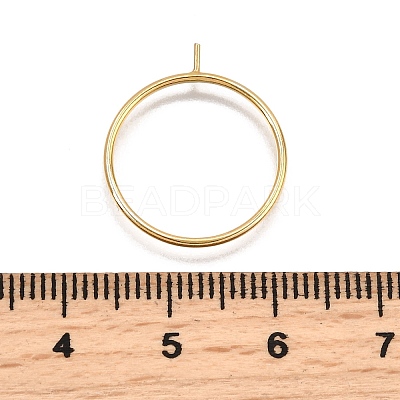 1/20 Yellow Gold Filled Stackable Rings Settings with Peg KK-Z116-01G-04-1