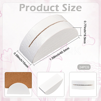 24Pcs Pine Wood Name Card Holder DJEW-SP0001-21A-03-1