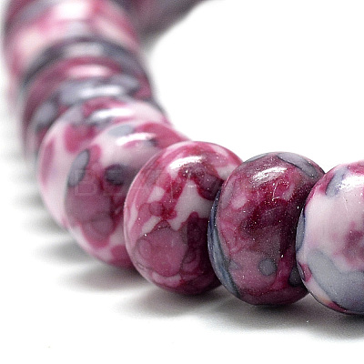 Synthetic Ocean White Jade Beads Strands LS-G-S257-5x10mm-09-1