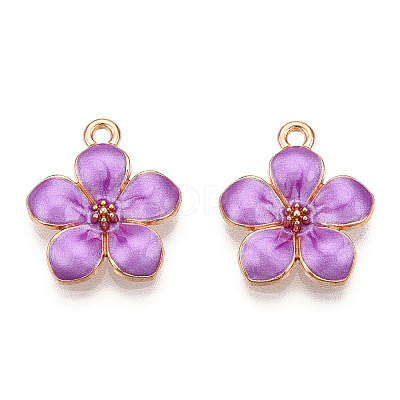 Zinc Alloy Enamel Pendants X-PALLOY-I124-10G-D-1