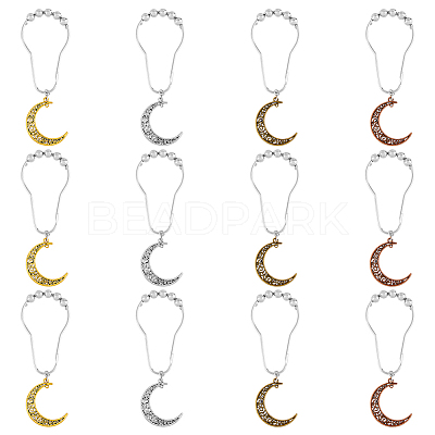 1 Set Iron Shower Curtain Rings HJEW-FH0001-45-1