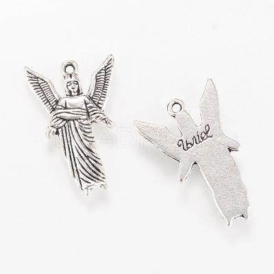 Tibetan Style Alloy Pendants TIBEP-Q063-73AS-RS-1
