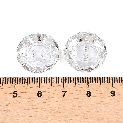 Acrylic Rhinestone Buttons X-BUTT-J003-01-1