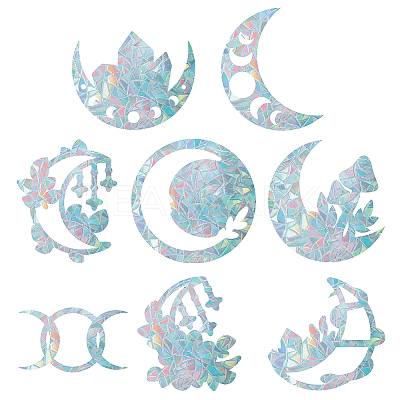 Waterproof PVC Colored Laser Stained Window Film Adhesive Stickers DIY-WH0256-020-1