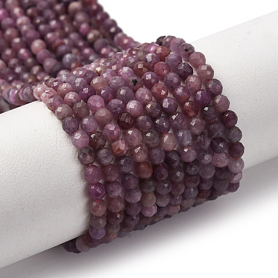 Natural Ruby Beads Strands G-F509-16-3mm-01-1