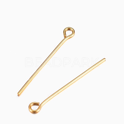 Ion Plating(IP) 304 Stainless Steel Eye Pins STAS-G075-17G-02-1