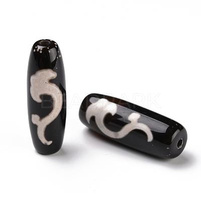 Tibetan Style dZi Beads X-TDZI-E004-28-1