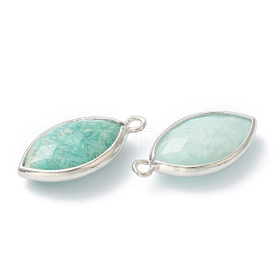 Natural Amazonite Pendants G-B009-01P-L-1