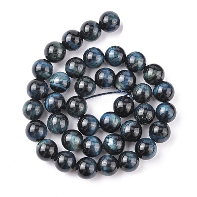 Natural Tiger Eye Beads Strands G-G448-10mm-19AB+-1
