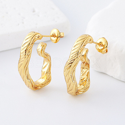 304 Stainless Steel Stud Earrings for Women OC3573-1