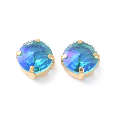 Moonlight Effect Flat Round Sew on Rhinestone RGLA-G018-01A-01-1