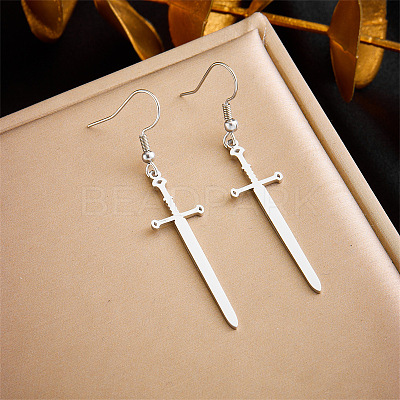 304 Stainless Steel Dangle Earrings FS-WG846BB-15-1