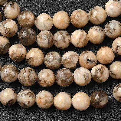 Natural Feldspar Beads Strands G-S259-26-6mm-1