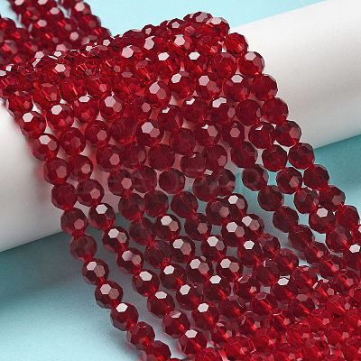 Transparent Glass Beads LS-EGLA-A035-T6mm-D02-1
