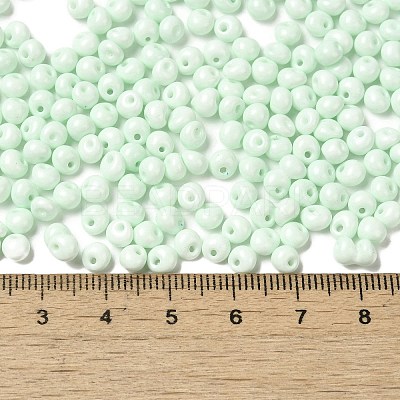 6/0 Opaque Baking Paint Glass Seed Beads SEED-M012-02A-15-1
