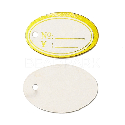 Oval Blank Signs Sales Price Label Tags AJEW-C026-01A-01-1