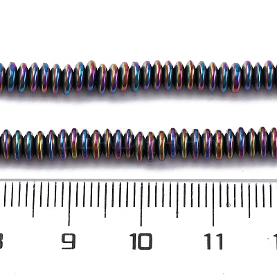 Electroplated Non-magnetic Hematite Beads Strands G-P571-B01-01-1