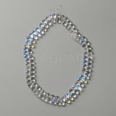 Electroplate Glass Beads GLAA-WH0023-29B-1