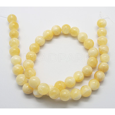 Natural Yellow Jade Beads X-G-Q277-1-1
