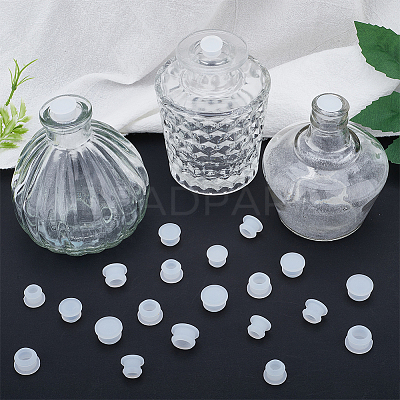 24Pcs 4 Style Silicone Bottle Seal Plug AJEW-GF0008-11D-1