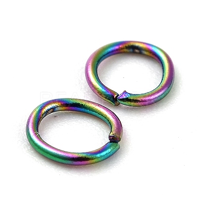Ion Plating(IP) 304 Stainless Steel Open Jump Rings STAS-CJC0001-26A-1