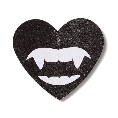 Halloween Imitation Leather Pendants FIND-K017-02B-01-1