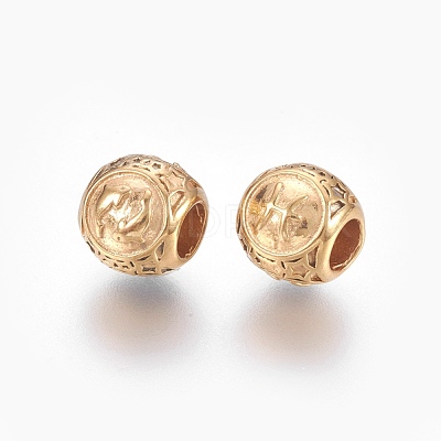 316 Surgical Stainless Steel European Beads STAS-P212-18G-11-1