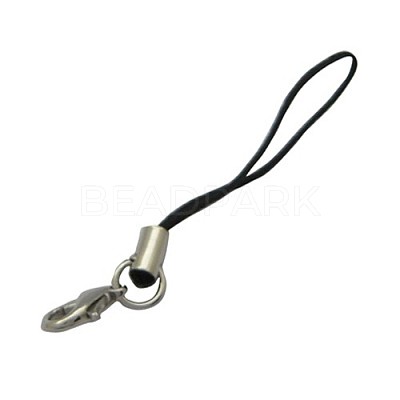 Black DIY Cord Loop Mobile Straps X-MOBA-SCL004-1-1