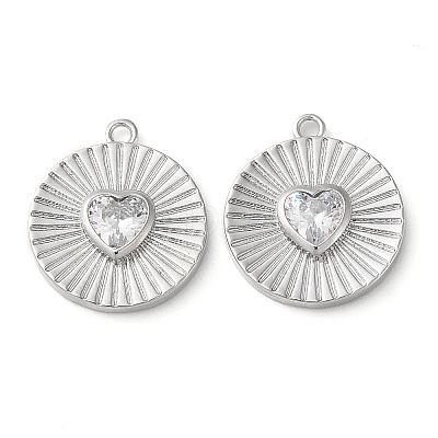 Real Platinum Plated Brass Pendants KK-F862-02P-01-1