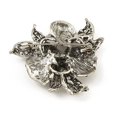 Alloy Rhinestone Brooch Pins JEWB-Q030-35AS-1