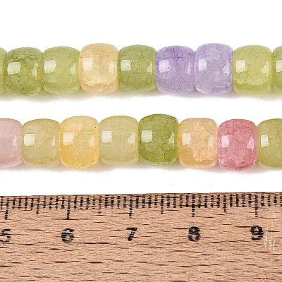 Ombre Effect Dyed Glass Beads Strands GLAA-Q106-05B-A07-1