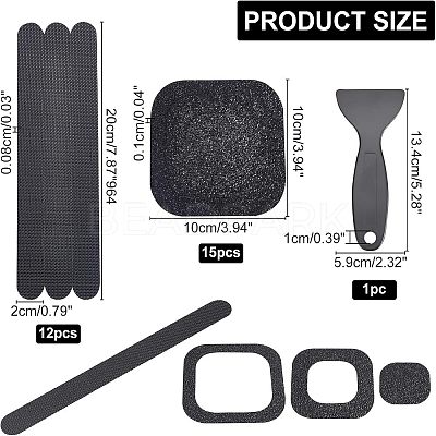 28Pcs 3 Style PEVA Self Adhesive Non Slip Bath Tub Stickers DIY-NB0006-13-1