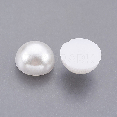ABS Plastic Imitation Pearl Cabochons SACR-S738-11mm-Z9-1