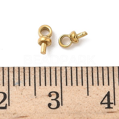 304 Stainless Steel Cup Pearl Peg Bails Pin Pendants STAS-L300-004A-G-1