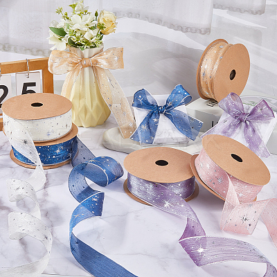 20 Yards Polyester Printed Grosgrain Ribbon OCOR-WH20005-32B-05-1