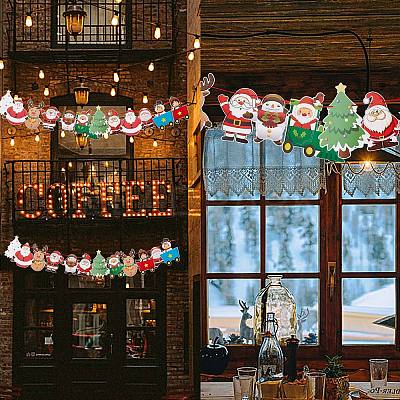 80 Pcs Christmas Decoration Banners Flags JX062A-1
