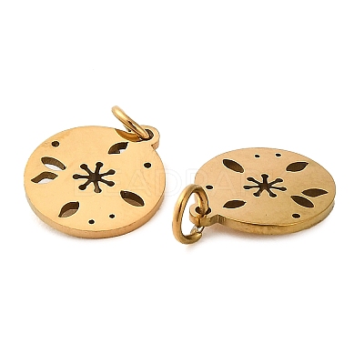 304 Stainless Steel Charms STAS-D050-07G-14-1