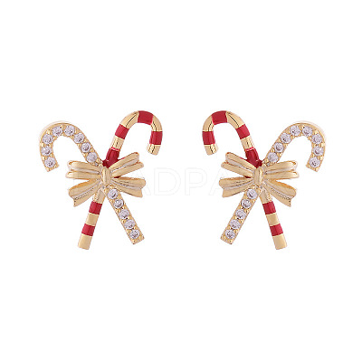 Alloy Enamel Stud Earrings FS-WG41D3C-01-1