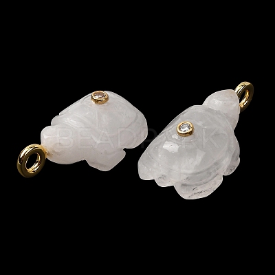 Natural Quartz Crystal Carved Pendants G-H357-03G-14-1