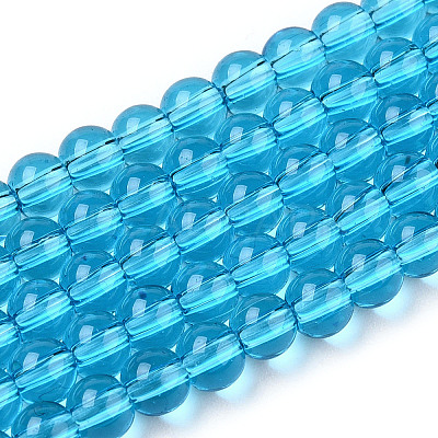 Transparent Glass Beads Strands GLAA-T032-T4mm-06-1