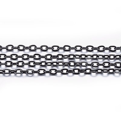 3.28 Feet Handmade 304 Stainless Steel Cable Chains X-STAS-P213-05B-01-1