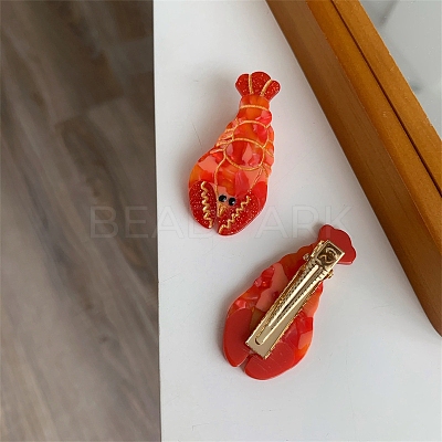 Cray Acetate Cute Plaid Hair Clip PW-WG8EA8C-02-1