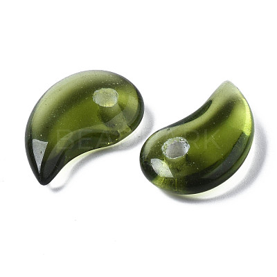 Transparent Glass Pendants GLAA-S066-003B-1