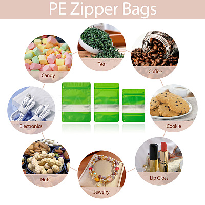 18Pcs 3 Styles PE Resealable Bags with Window OPP-TAD0001-01C-1