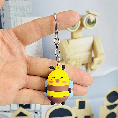 PVC Bees Pendant Keychain WG15805-01-1