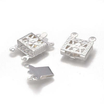 304 Stainless Steel Box Clasps STAS-P249-05S-1