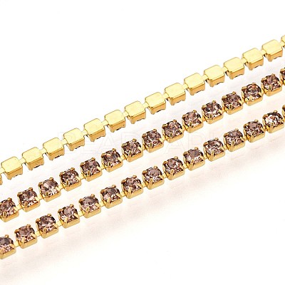 Iron Rhinestone Cup Chains CH-T006-02A-03-1
