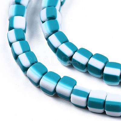 Handmade Polymer Clay Beads Strands CLAY-N010-074-02-1